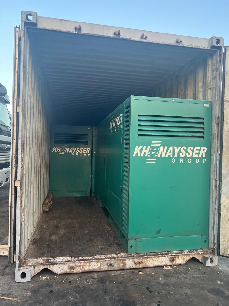 Gensets stuffed in a container